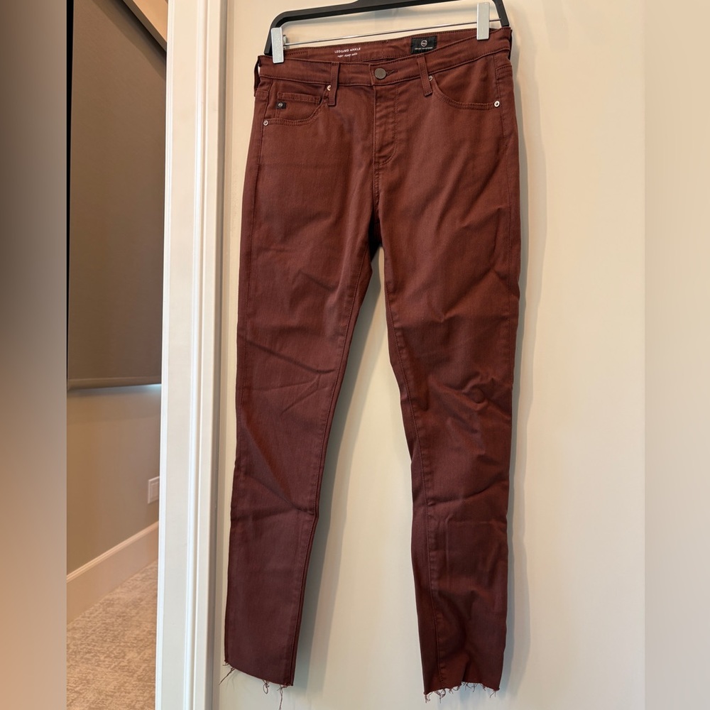 New women’s AG legging ankle jeans color ivy